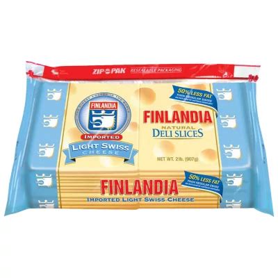 finlandia light swiss cheese nutrition